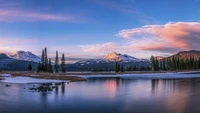 naturaleza, reflexión, montaña, desierto, agua