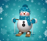 3d, christmas, cute, merry, snowflakes wallpaper