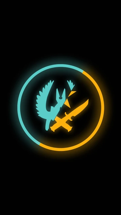 Counter Strike: Global Offensive Emblem with Sword and Bird Icon