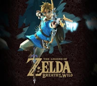 Link poised with a bow in "The Legend of Zelda: Breath of the Wild.