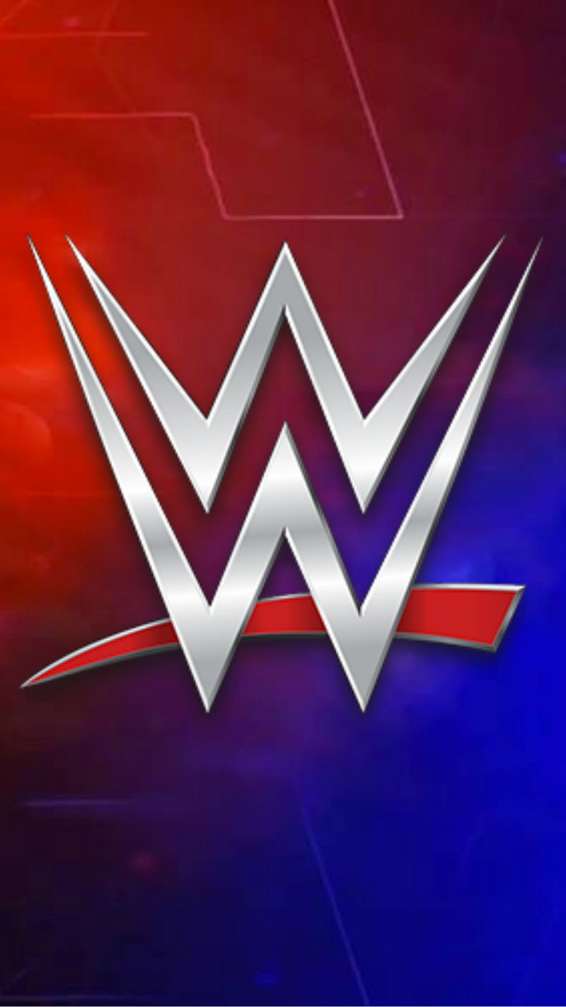 Логотип команды рестлинга wwe на красно-синем фоне (потрясающе, сырой, смакдаун, smackdown, wwe)