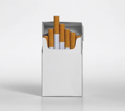 Cigarette Pack with Filtered Sticks Inside