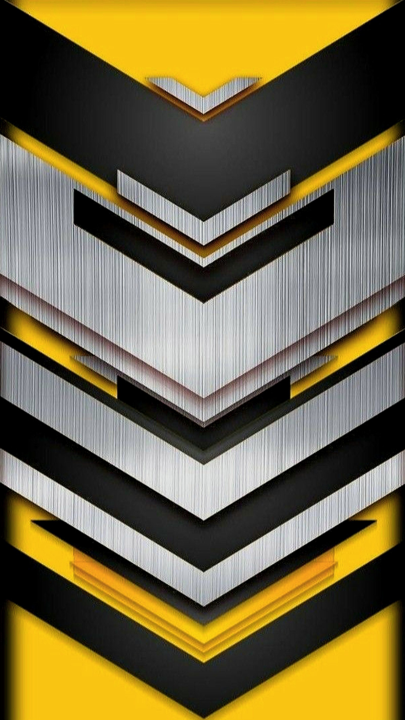 Descargar fondo de pantalla geometría, metal, forma, plata, amarillo