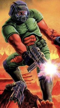 Iconic Hero from Doom: The Battle Against Hell