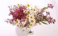 vase, bouquet de fleurs, plante à fleurs, fleurs coupées, fleuristerie