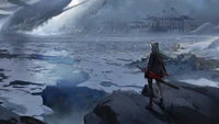 Lucia Stands Against the Frozen Landscape in Punishing: Gray Raven