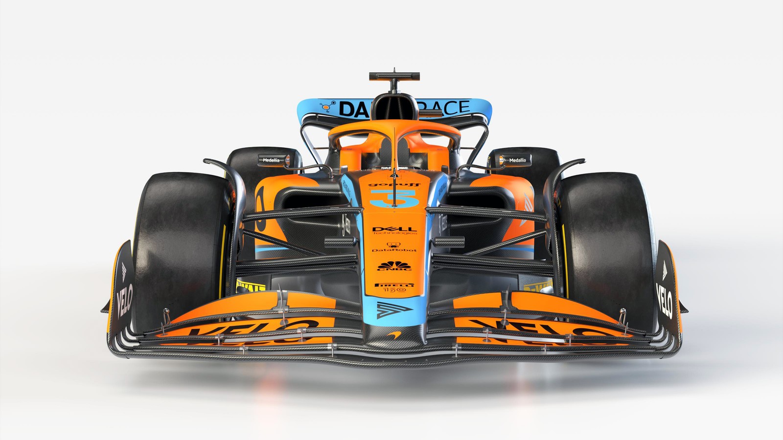 Um close-up de um carro de corrida em um fundo branco (mclaren mcl36, carros de fórmula um, 2022, fundo branco, fórmula 1)