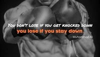 Resilience in Boxing: Muhammad Ali Quote on Strength and Determination