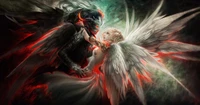 angel, demon, supernatural creature, mythology, darkness wallpaper