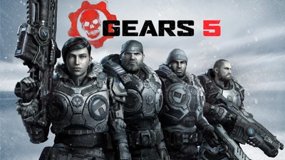 Gears 5: Team of Soldiers in Action Adventure