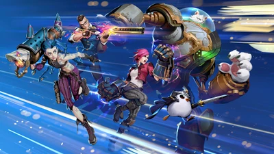 arcano, arcane, jinx, vi, league of legends