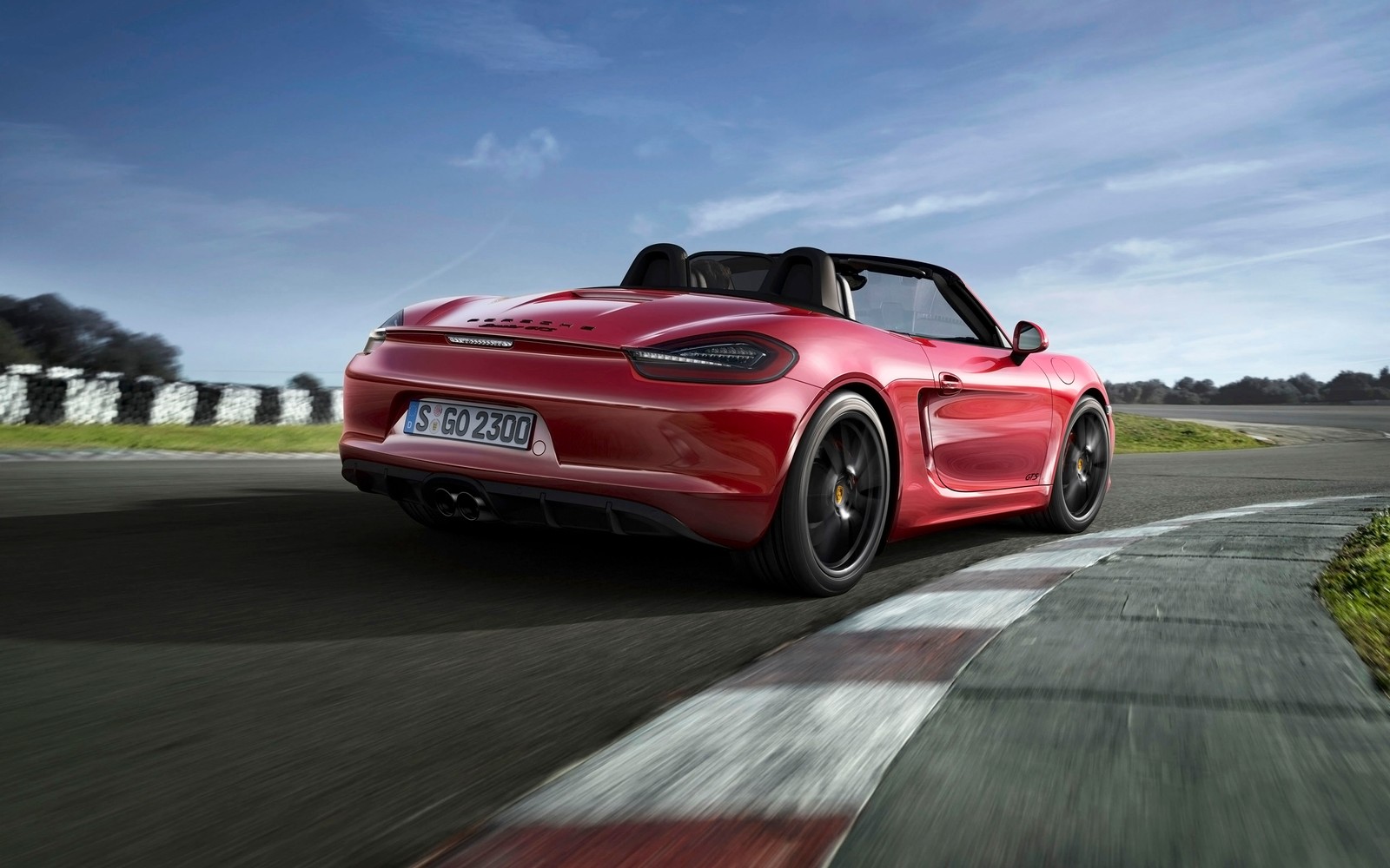 Скачать обои porsche boxster 2014, 2014 porsche boxster, porsche, машина, спортивный автомобиль