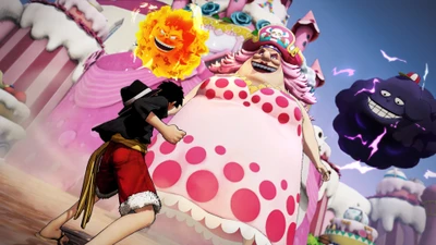 Monkey D. Luffy se enfrenta a Big Mom en One Piece Pirate Warriors 4 Encuentro