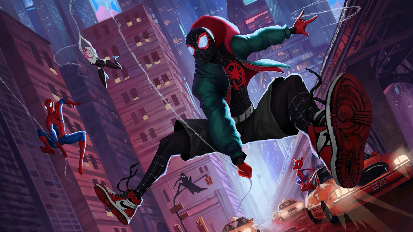 Человек-паук: в мультяшном измерении (майлз моралес, miles morales, человек паук через вселенные, spider man into the spider verse, фильм)