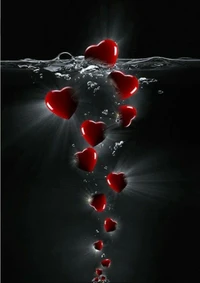 hearts, love wallpaper