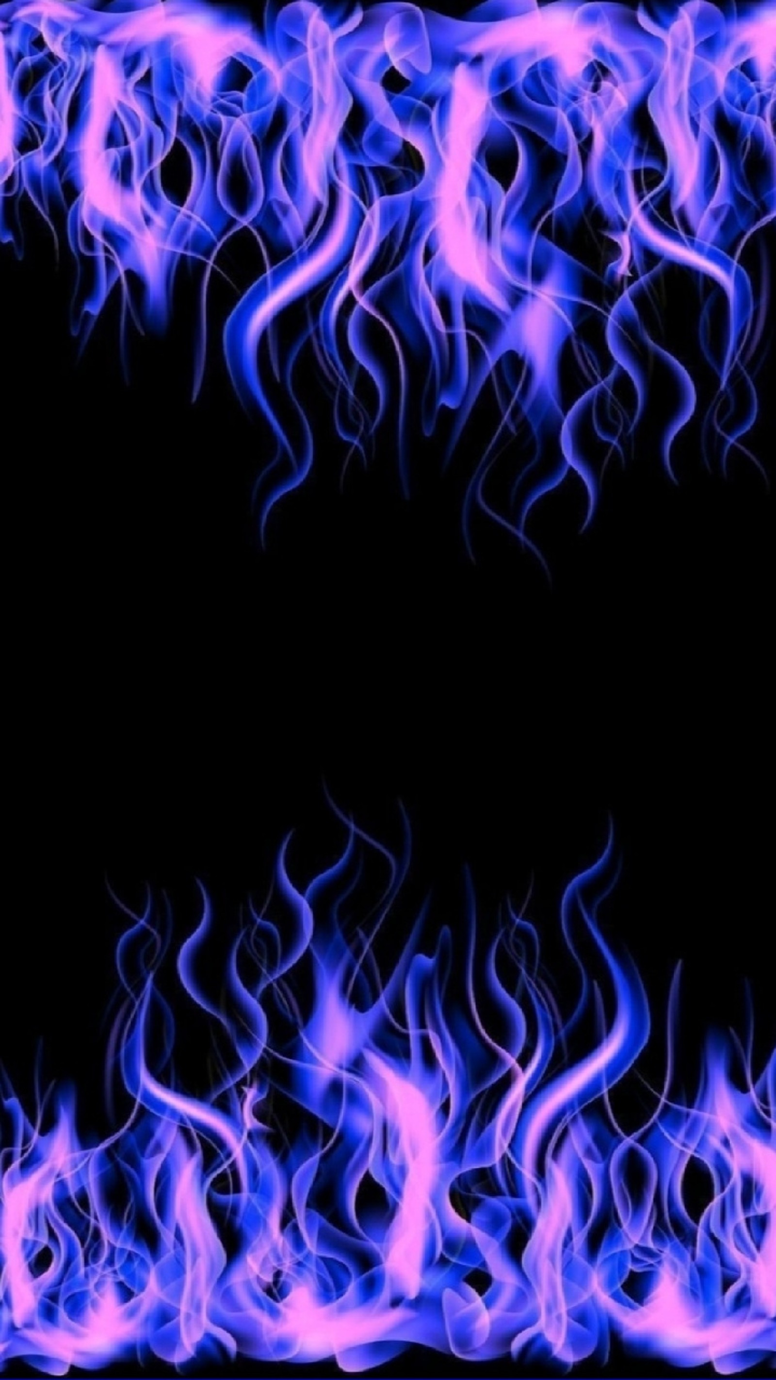 A close up of a blue fire frame on a black background (aesthetic, beautiful, black, blue, dark)