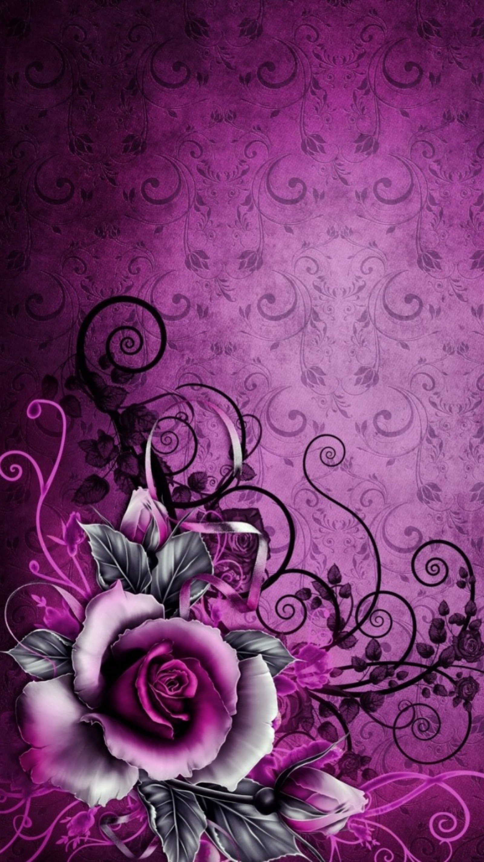 art, pink, rose, vintage wallpaper