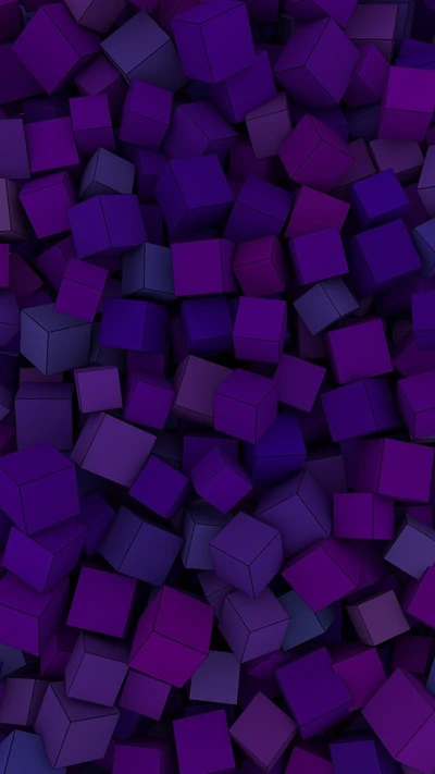 color, cubes, purple