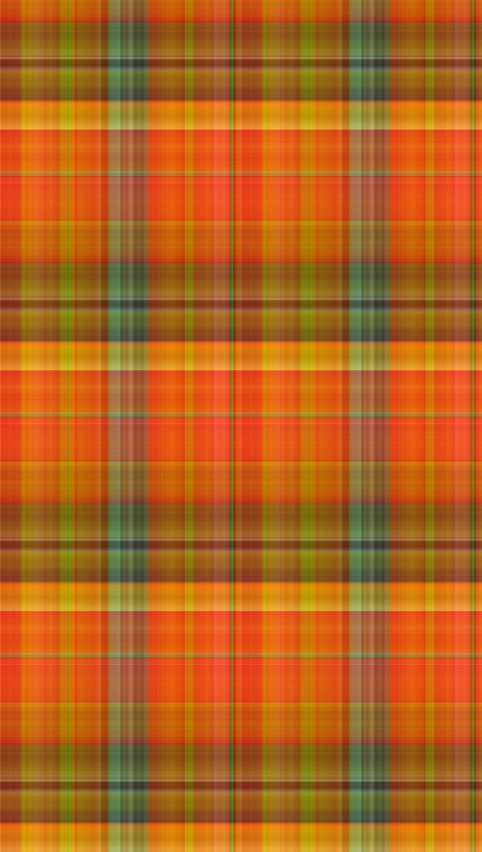 A plaid pattern with orange, green and red colors (fall, plaid)