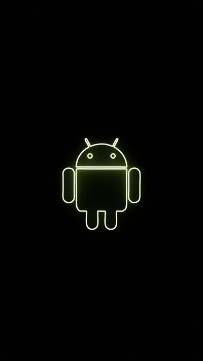 gelb, amarelo, schwarz, android, andro