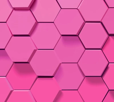 abstract, geometry, hexagon, pink