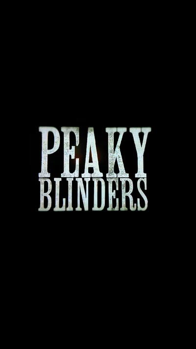 Logotipo de Peaky Blinders em fundo preto