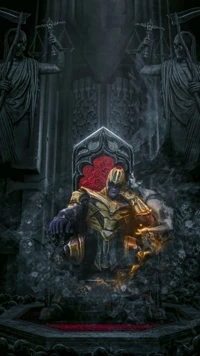 Thanos Throne: A Dark Marvel Artistry in the Temple of Shadows