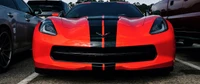 Striking Red Chevrolet Camaro with Bold Black Stripes