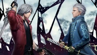 dante, vergil, devil may cry 5, jeu vidéo