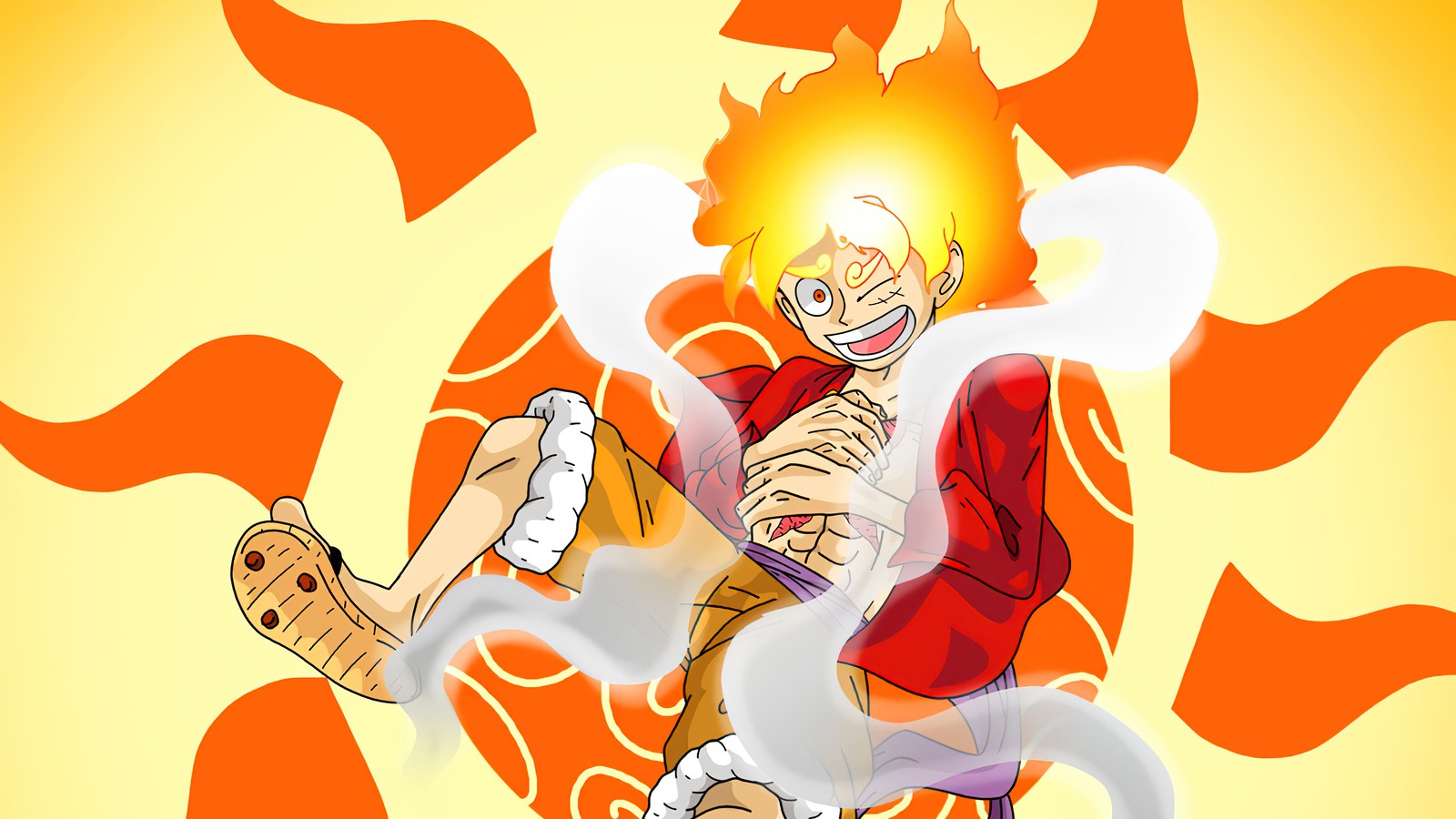 monkey d luffy, gear 5, gear fifth, sun god, nika Download Wallpaper