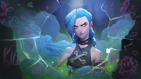 arcane series, tv series, arcane, jinx, lol wallpaper