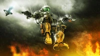 halo 3, master chief, pc game, freestyle motocross, motocross wallpaper