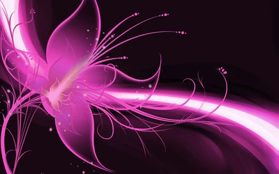 rosa, violeta, púrpura, diseño gráfico, arte fractal