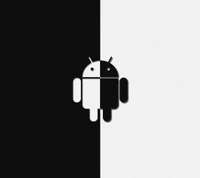 android, black, white