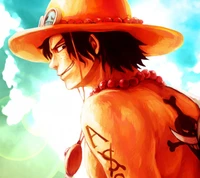 Fiery Adventure: Ace from One Piece