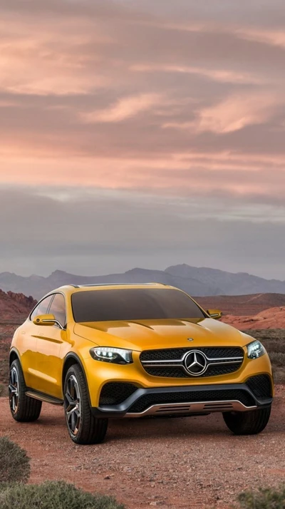 coche, mercedes glc coupe, súper