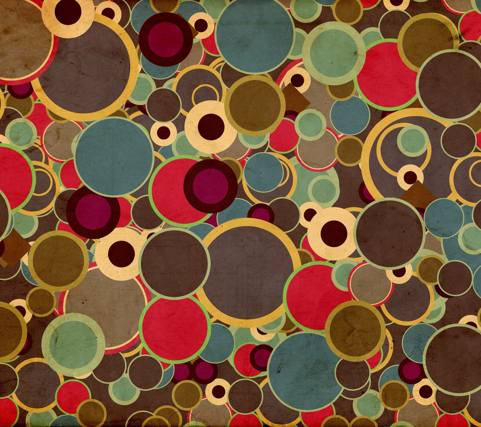 Un gros plan d'un fond coloré avec des cercles et des points (abstrait, génial, coloré, design, sympa)