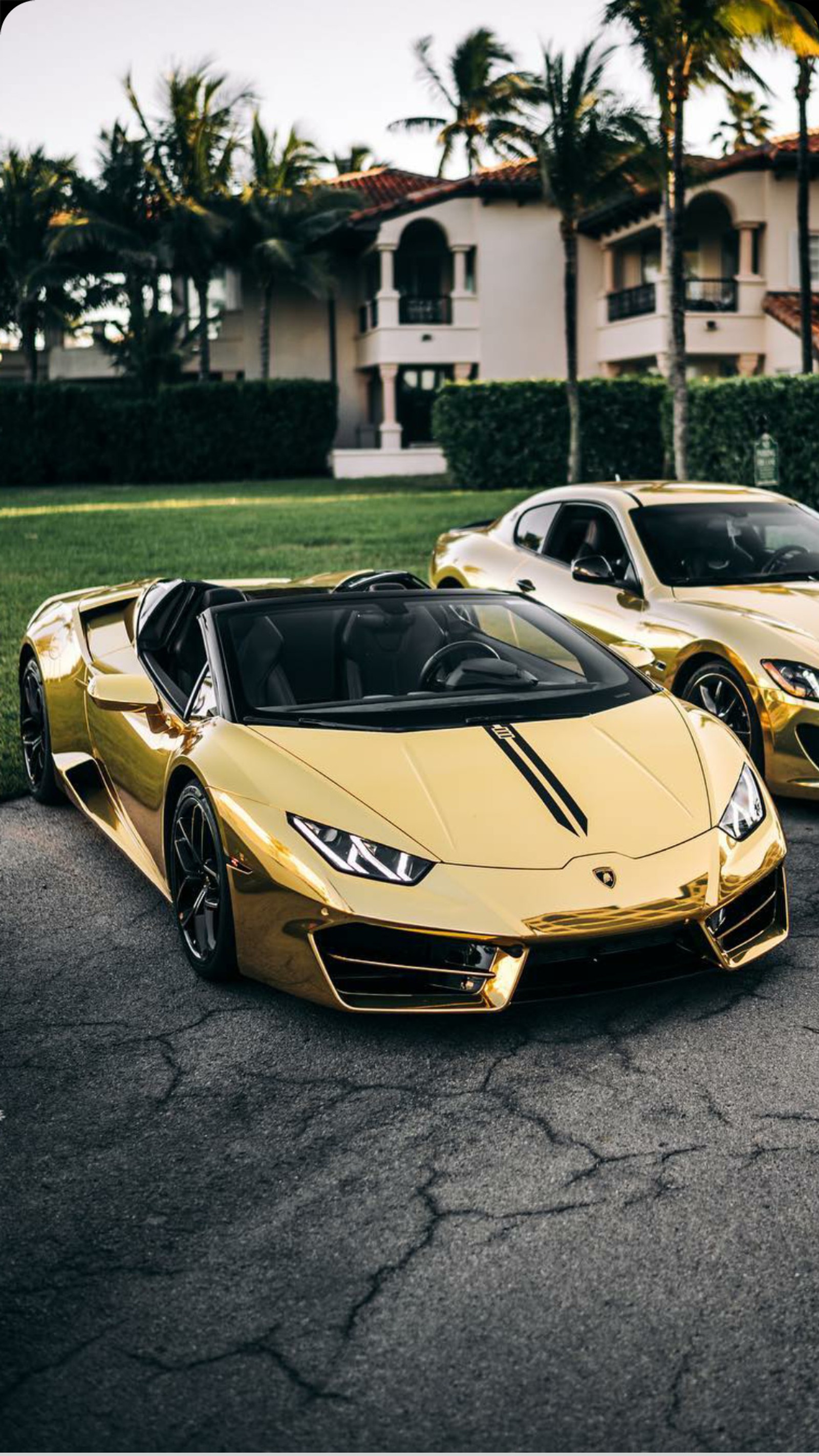 Lade lamborghini, huracan, gold, auto, superauto Hintergrund herunter