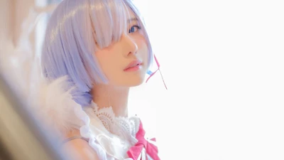 Cosplay enchanteur de Rem de Re:Zero