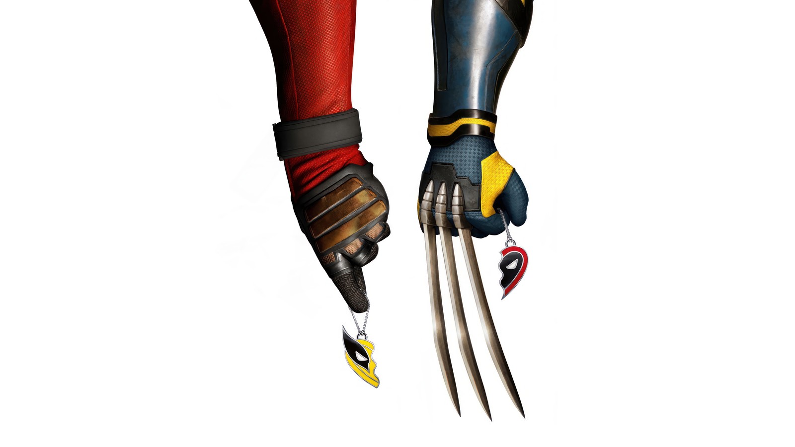 Mãos do wolverine com garras em um fundo branco (deadpool e wolverine, filme, marvel, wolverine)