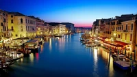 grand canal, waterway, canal, reflection, town