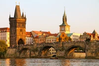 charles bridge, st vitus cathedral, old town square, tourist attraction, landmark wallpaper