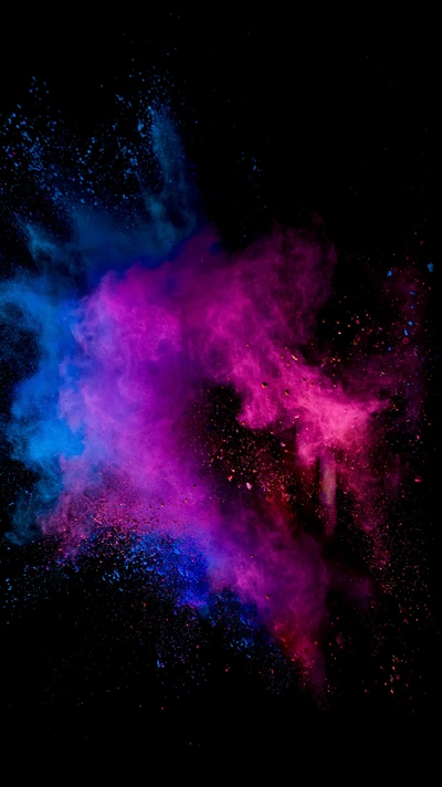 color, explosion, galaxy, phone, powder