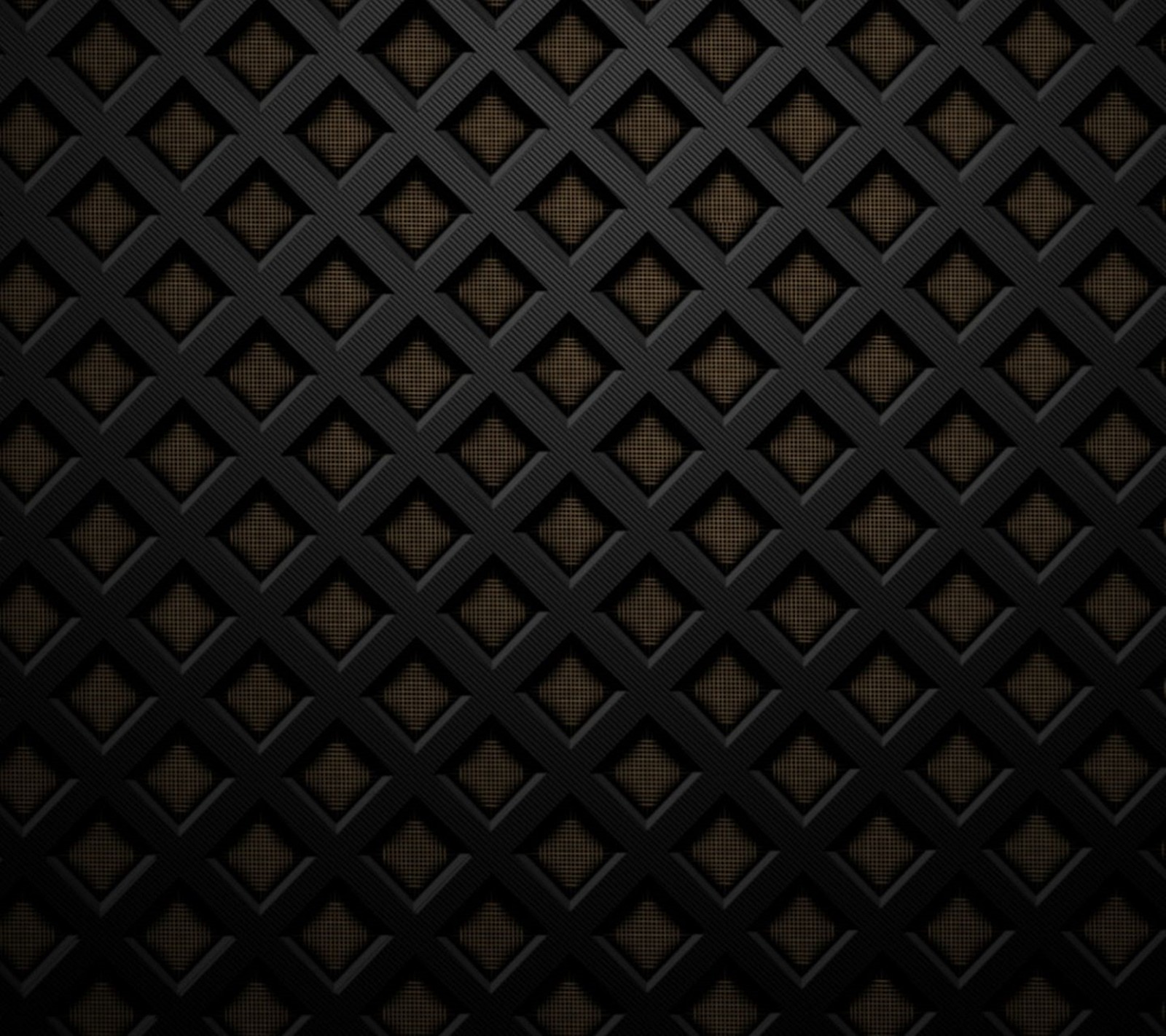 Un papier peint noir et marron avec un motif de carrés (noir, sombre, métal, motif, texture)