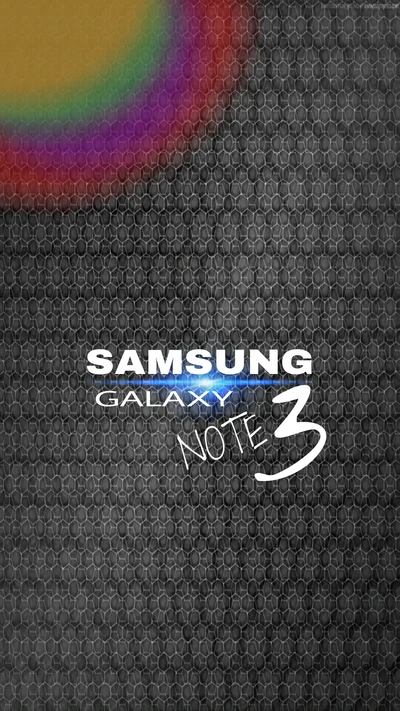 Samsung Galaxy Note 3 with Hexagonal Honeycomb Background