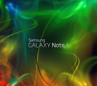 Diseño abstracto de humo vibrante para Galaxy Note 4