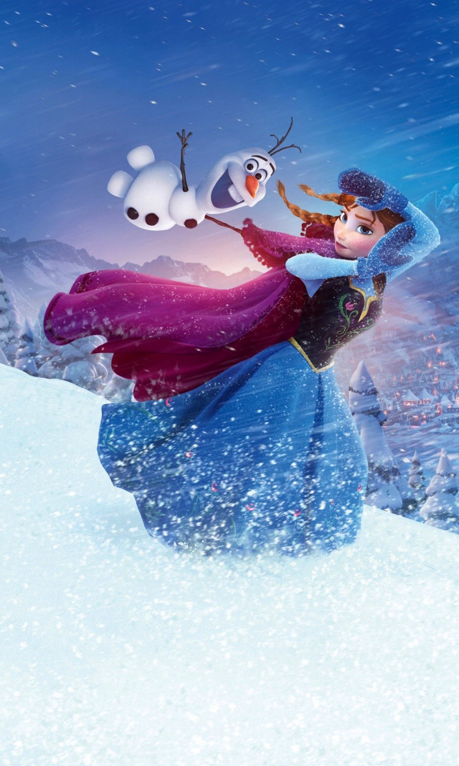 Téléchargez le fond d'écran amis, frozen, heureux, olaf, bonhomme de neige