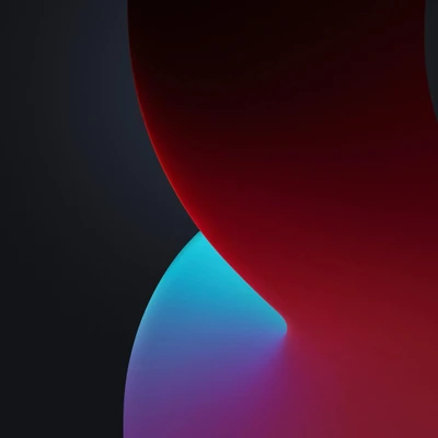 Dynamic Abstract Flow in Red and Blue Hues