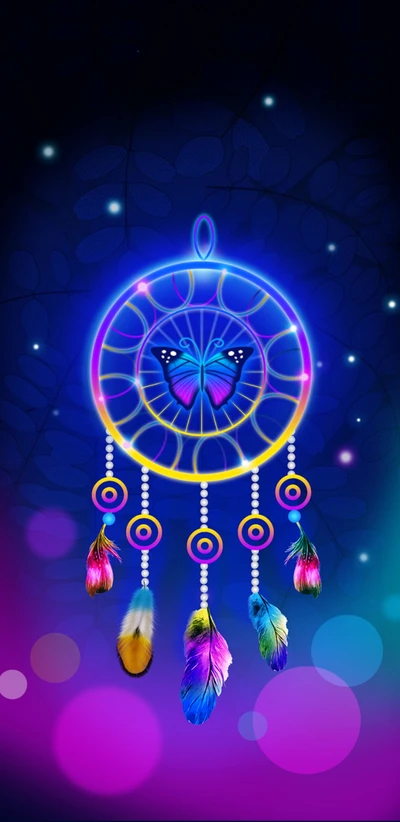 beautiful, blue, colourful, dreamcatcher, girly