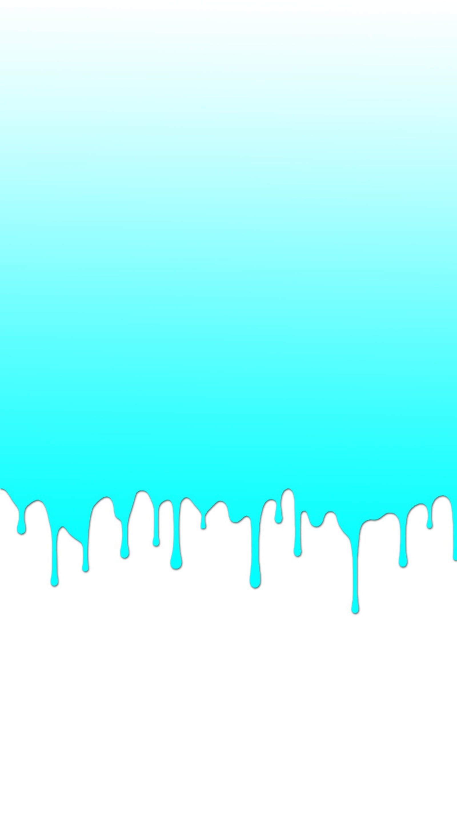 A close up of a blue and white background with a drip of paint (drips, paint)